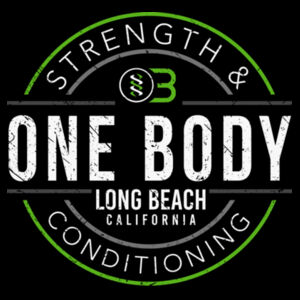 ONE BODY BADGE - MEN'S PULLOVER HOODIE - BLACK - 3PASEM Design