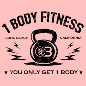 ONE BODY KETTLE BELL - WOMEN'S CROPPED HOODIE - BLUSH - $JUE6B7$ Design
