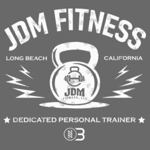 JDM FITNESS - KETTLE - MEN'S PULLOVER HOODIE - CHARCOAL GRAY HEATHER - 4B12PE Design