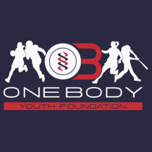 ONE BODY YOUTH FOUNDATION - LOGO - PREMIUM MEN'S T-SHIRT - NAVY BLUE - BTEXWU Design