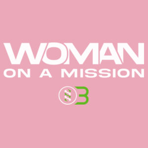ONE BODY WOMAN ON A MISSION - WOMEN'S FITTED T-SHIRT - PINK - $5HYFZM$ Design