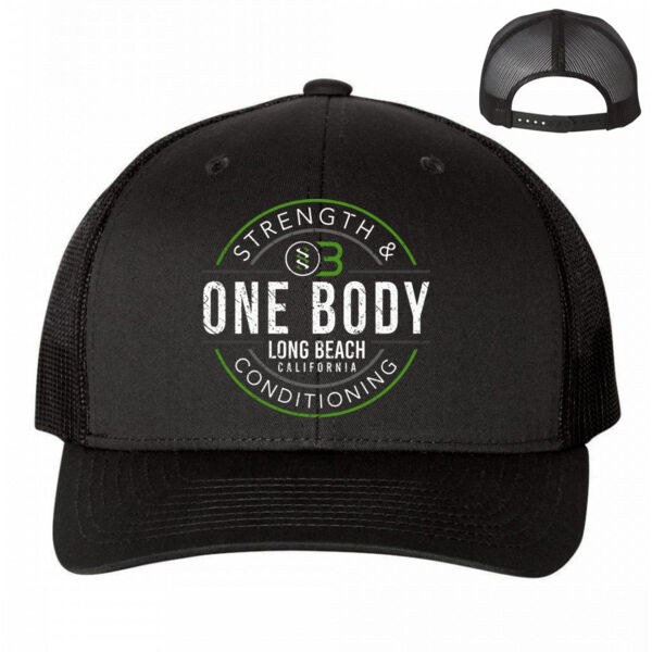 ONE BODY BADGE - SNAPBACK HAT - BLACK - $DRL4E9$ Thumbnail