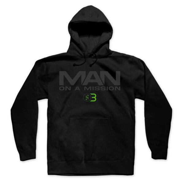 ONE BODY MAN ON A MISSION - MEN'S PULLOVER HOODIE - BLACK - $QK3Z91$ Thumbnail