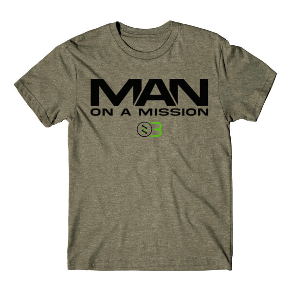 ONE BODY MAN ON A MISSION - PREMIUM MEN'S T-SHIRT - MILITARY GREEN - $26YSRJ$ Thumbnail