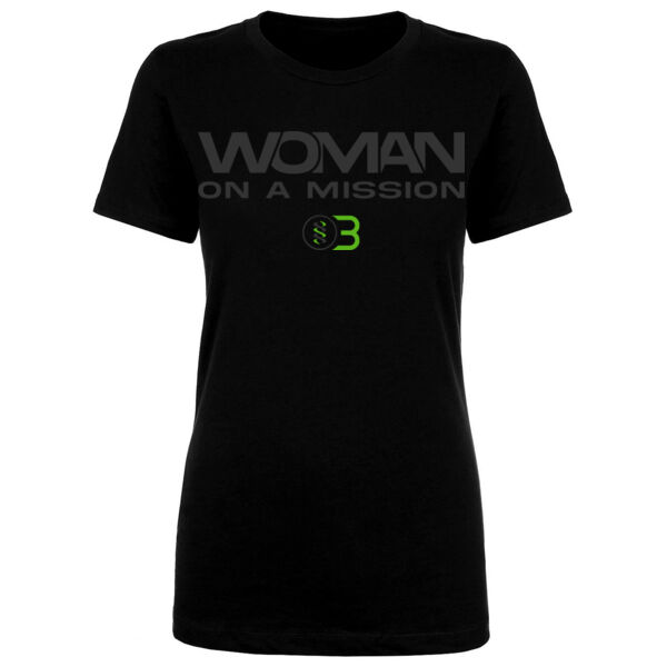 ONE BODY WOMAN ON A MISSION - WOMEN'S FITTED T-SHIRT - BLACK - $MK16NQ$ Thumbnail