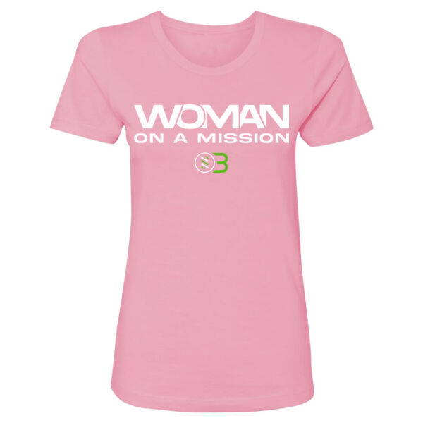 ONE BODY WOMAN ON A MISSION - WOMEN'S FITTED T-SHIRT - PINK - $5HYFZM$ Thumbnail