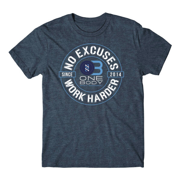 NO EXCUSES. WORK HARDER - T-SHIRT - $1RACY2$ Thumbnail