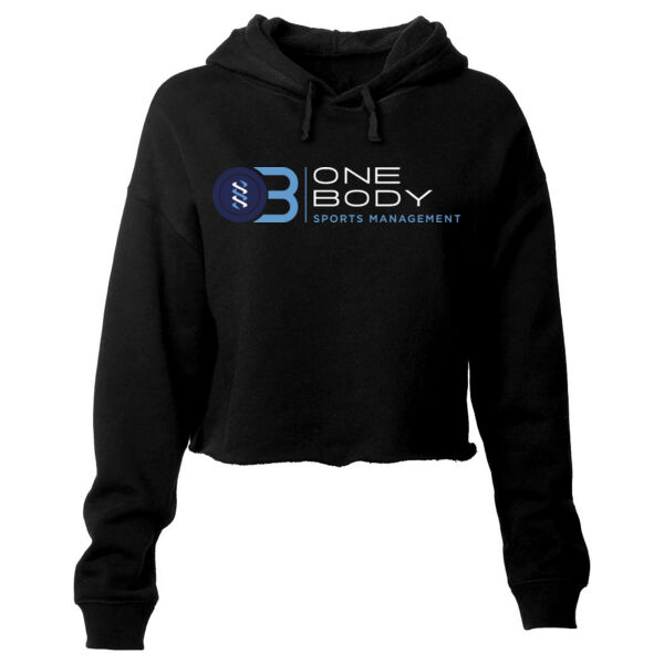 ONE BODY SPORTS MANAGEMENT - WOMEN'S CROP HOOODIE - $X2376J$ Thumbnail