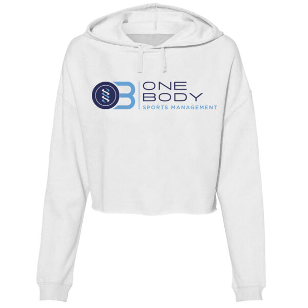 ONE BODY SPORTS MANAGEMENT - WOMEN'S CROP HOOODIE - $C19VX8$ Thumbnail